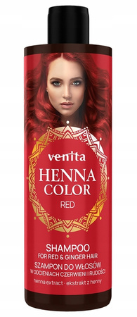  Szampon do włosów w odcieniach czerwieni i rudości, 300 ml - Venita 