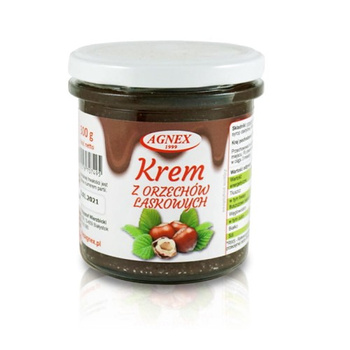 Krem z orzechów laskowych, 300 g - Agnex