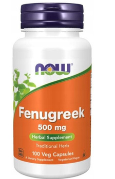 Fenugreek 500 mg, 100 kaps. - NOW Foods