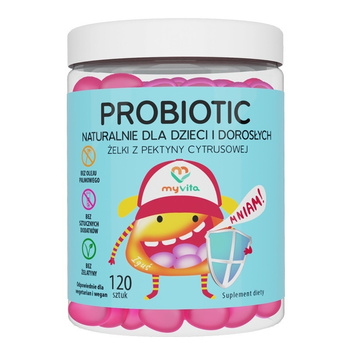 Naturalne Żelki - Probiotic, 120 szt. vege - MyVita
