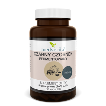 Czarny Czosnek 400 mg, 60 kaps. - Medverita