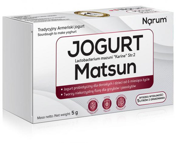 Jogurt Matsun zakwaska do przygotowania jogurtu w domu w saszetkach, 5 szt. - Narum