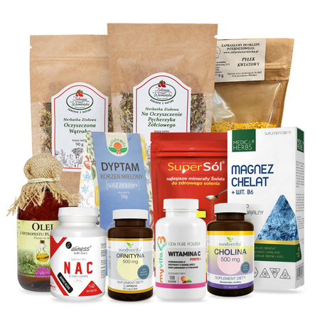 Zestaw WSPARCIE WĄTROBY DETOX & BALANS PREMIUM