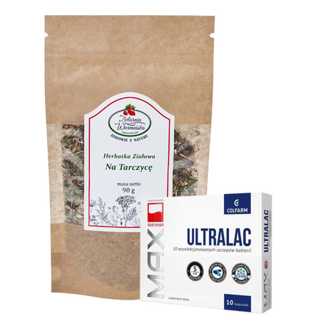 Zestaw ZIOŁA DLA RÓWNOWAGI TARCZYCY + PROBIOTYK UltralaC Rich