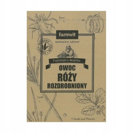 Owoc Róży Rozdrobniony, 50 g - Farmvit