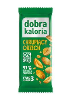 Baton daktylowy chrupiący orzech, 35 g - Dobra Kaloria