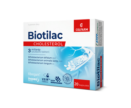 Biotilac Cholesterol, 20 kaps. - Colfarm