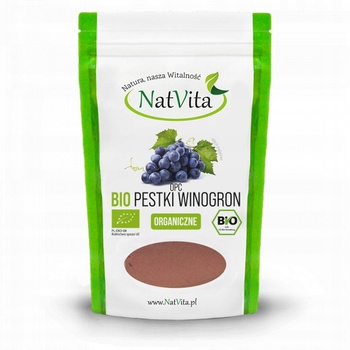 BIO Pestki Winogron, 150 g - NatVita