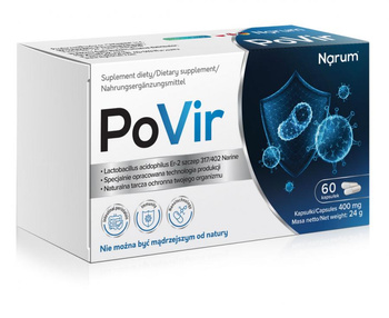 PoVir 400 mg, 60 kaps. vege - Narum