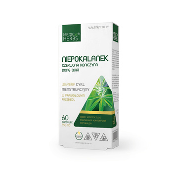 Niepokalanek, Czerwona Koniczyna, Don Quai, 60 kaps. - Medica Herbs