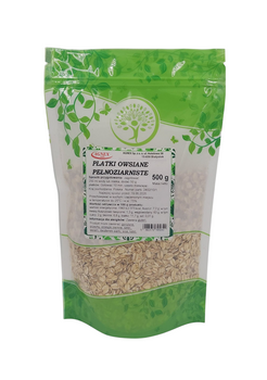 Płatki Owsiane Pełnoziarniste, 500 g - Agnex