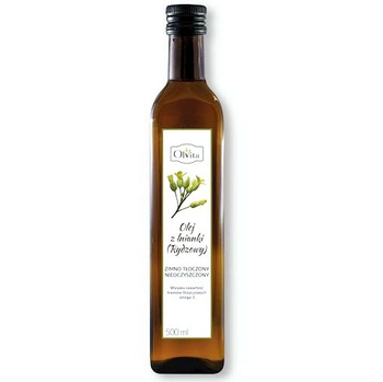 Olej z lnianki tłoczony na zimno, 250 ml - OlVita