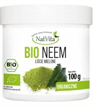 BIO Neem liście mielone, 100 g - NatVita