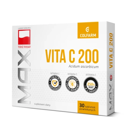 Witamina C 200, 30 tabl. - Colfarm