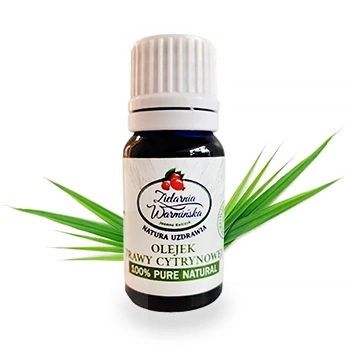 100% Naturalny Olejek z Trawy Cytrynowej, 10 ml
