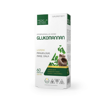 Glukomannan 620 mg, 60 kaps. - Medica Herbs