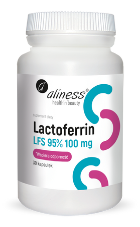 Lactoferrin LFS 95% 100 mg, 30 kaps. - Aliness