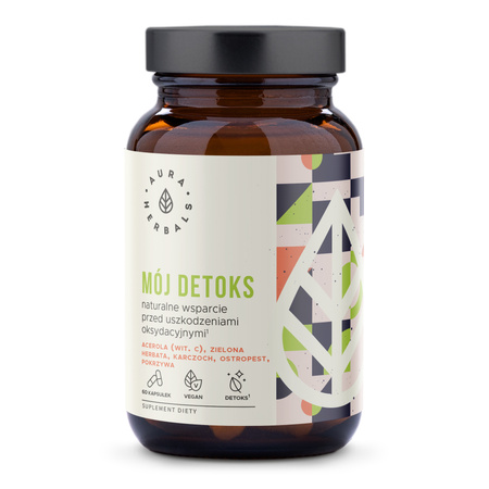 Mój Detoks, naturalne wsparcie przed uszkodzeniami oksydacyjnymi, 60 kaps. - Aura Herbals