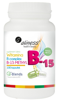 Witamina B Complex B-15 METHYL, 100 kaps. vege - Aliness