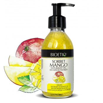 Żel do mycia twarzy - sorbet mango, 200 ml - Bioetiq