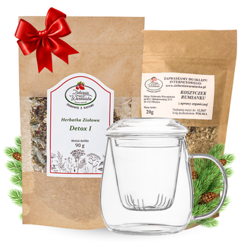 Zestaw Herbatka ziołowa ,,Detox I" + kubek z zaparzaczem + 20 g ziół GRATIS