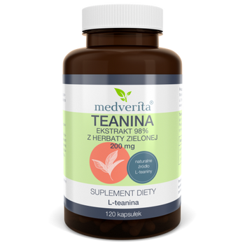 Teanina 200 mg, 120 kaps. - Medveria