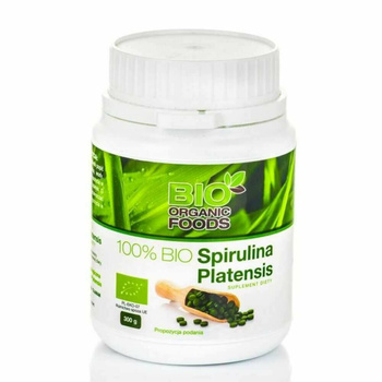 Spirulina Platensis 100% BIO, 1200 tabl. - Bio Organic Foods