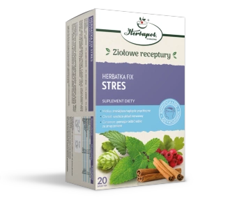 Herbatka Fix Stres w saszetkach, 20 szt. - Herbapol