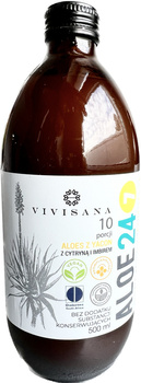 Sok z Aloesu Ferox 24/7 - imbir, 500 ml - Vivisana