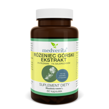 Różeniec Górski ekstrakt, 60 kaps. - Medverita