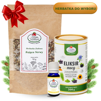 Zestaw ,,Dla Menagera" z herbatką, Eliksirem Mocy i olejkiem eterycznym ,,Cytrusowa Energia''
