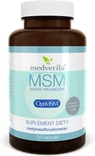 MSM siarka organiczna OptiMSM® 500 mg, 120 kaps. - Medverita