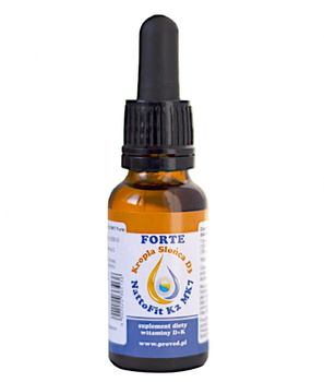 Kropla Słońca D3 + NattoFit K2 MK7 Forte, 20 ml - Proved
