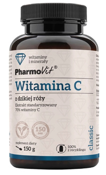 Witamina C z dzikiej róży ekstrakt 70% proszek, 150 g - Pharmovit