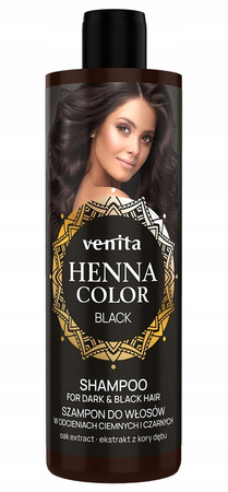 Szampon do włosów w odcieniach ciemnych i czarnych, 300 ml - Venita 