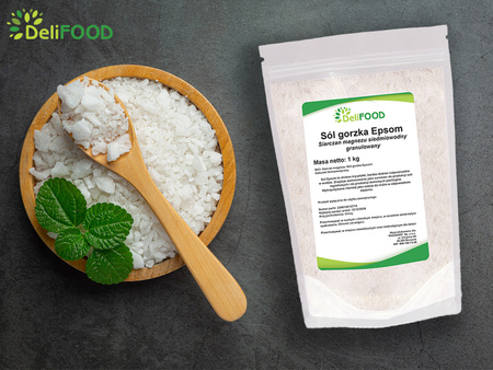 Siarczan Magnezu (Sól Gorzka Epsom), 1 kg - DeliFood