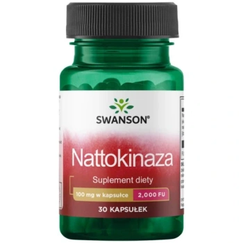 Nattokinaza 100 mg, 30 kaps. - Swanson