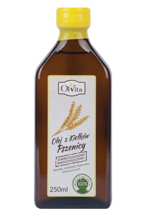 Olej z kiełków pszenicy tłoczony na zimno, 250 ml - OlVita 