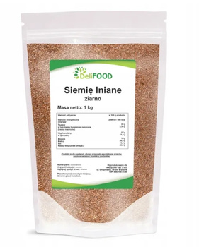 Siemię Lniane Ziarno, 1 kg - DeliFOOD