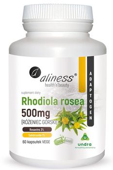 Rhodiola Rosea 500 mg, 60 kaps. vege - Aliness