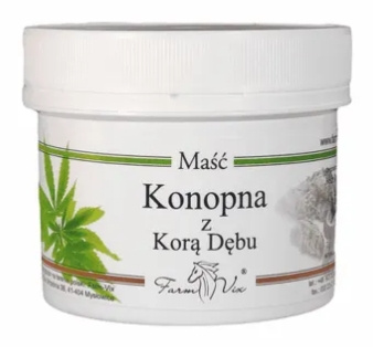 Maść konopna z korą dębu, 150 ml - Farm-Vix