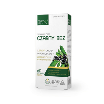 Czarny Bez 520 mg, 60 kaps. - Medica Herbs
