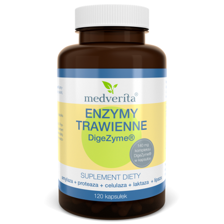Enzymy Trawienne, 120 kaps. - Medverita