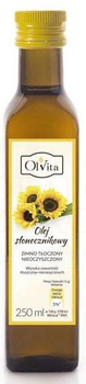 Olej słonecznikowy, tłoczony na zimno, 250 ml - OlVita