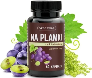 Na plamki, cynk + witamina E, 60 kaps. vege - Skoczylas
