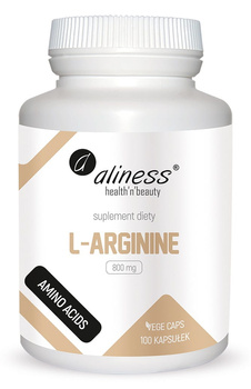 L-arginine 800 mg, 100 kaps. vege - Aliness