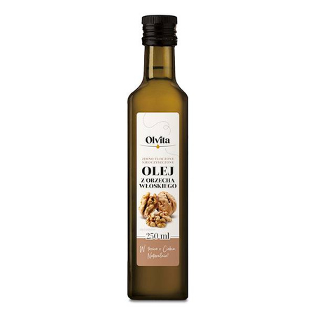 Olej z orzecha włoskiego, tłoczony na zimno, 250 ml - OlVita