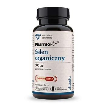 Selen organiczny 300 µg, 60 kaps. vege - Pharmovit