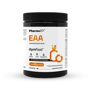 EAA GymFood - owoce tropikalne, 375 g - Pharmovit