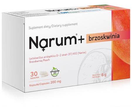 Narum+ brzoskwinia 30 kapsułek